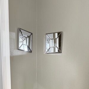 Gold and Silver Wall Mirror Set